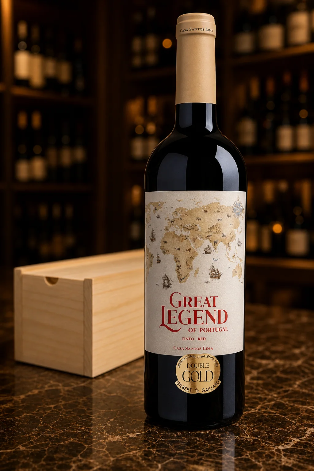 Vinho Tinto Português Great Legend of Portugal 2022 Casa Santos Lima 750ml