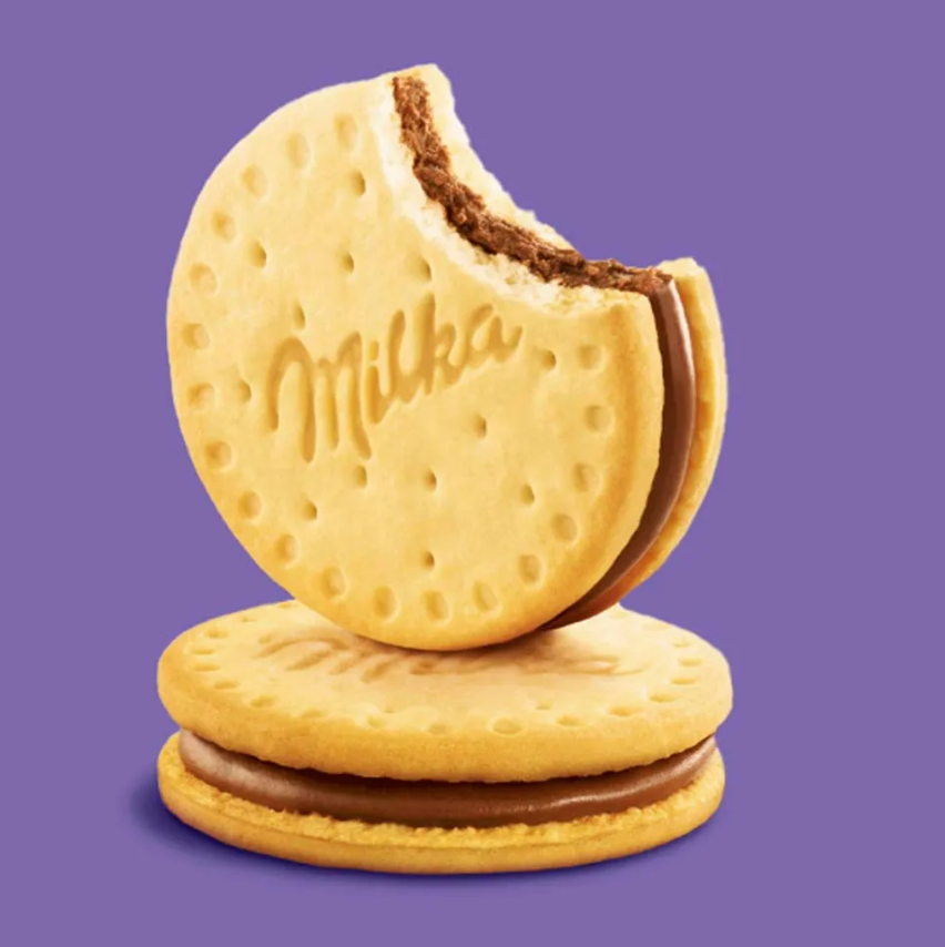 Biscoito Recheado Milka Choco Creme 260g - Biscoito Amanteigado com Chocolate dos Alpes