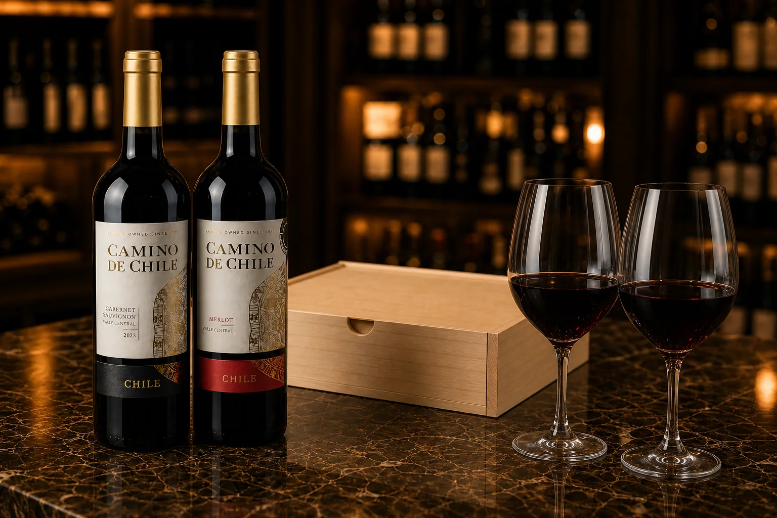Vinho Chileno Tinto Camino de Chile Cabernet Sauvignon & Merlot 750ml