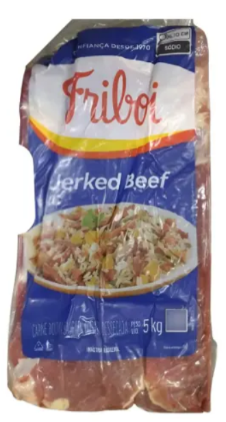 Carne Seca Jerked Beef Dianteiro Friboi Peça 5kg - Embalada a Vácuo para Gastronomia