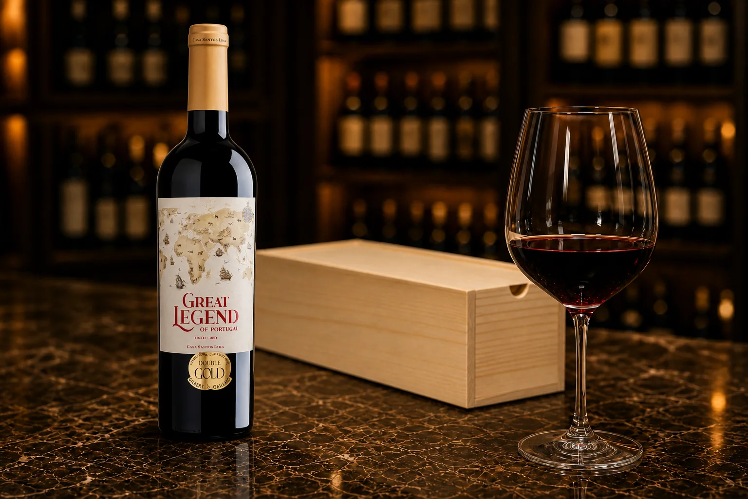 Vinho Tinto Português Great Legend of Portugal 2022 Casa Santos Lima 750ml