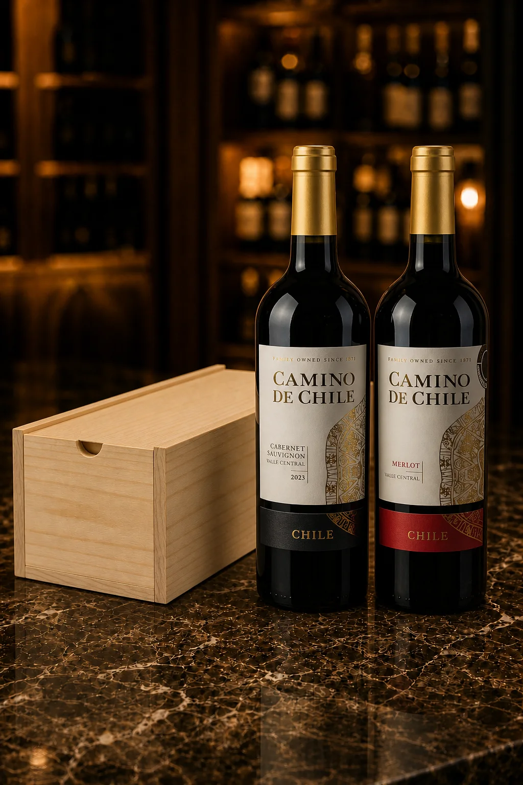 Vinho Chileno Tinto Camino de Chile Cabernet Sauvignon & Merlot 750ml