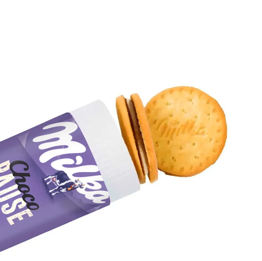 Biscoito Recheado Milka Choco Creme 260g - Biscoito Amanteigado com Chocolate dos Alpes