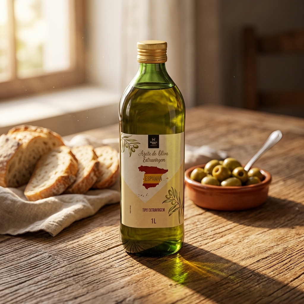 Azeite de Oliva Extra Virgem Espanhol Member's Mark 1L - Acidez Máxima 0,5% Prensado a Frio