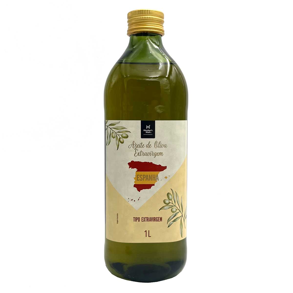 Azeite de Oliva Extra Virgem Espanhol Member's Mark 1L - Acidez Máxima 0,5% Prensado a Frio